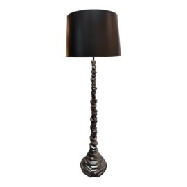 Michael Aram Black Nickel Rock Floor Lamp. Original Price: $1,850
