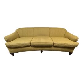 Circa 1980's Donghia Rolled Arm Curved Sofa. Original Price: $10,000