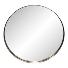 Hamilton Hills Contemporary Brushed Metal Wall Mirror. Original Price: $280
