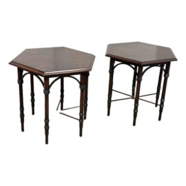 Therien Studio Workshop Macassar Ebony Side Tables, Pair