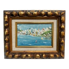 Circa 1966 Dorothy Dunnigan "San Francisco From the Golden Gate Bridge" Original Painting