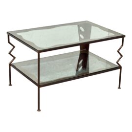 Circa 1997 Gregory Hawthorne Steel Coffee Table, Signed