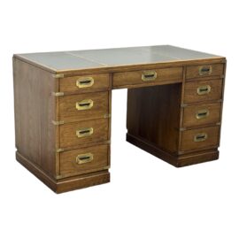 Circa 1970's Sligh Furniture Campaign Desk