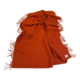 Crate & Barrel Alpaca Throw, Persimmon