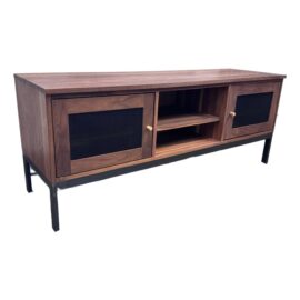 Room & Board Linear Walnut Media Cabinet. Original Price: $2,100