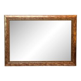 Vintage Style Faux Finish Dentil Frame Wall Mirror