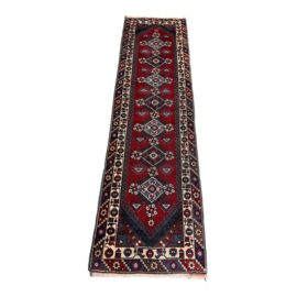 2ft 8in X 9ft 8in Vintage Hamadan Wool Runner