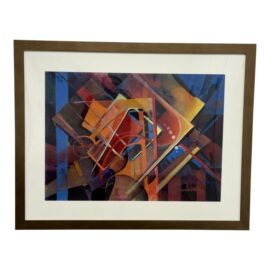 Ann Arnold "Abstractly So" Abstract Painting, Framed