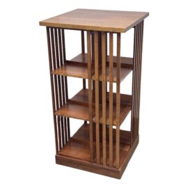 Circa 1999 Stickley Mission Collection Revolving Bookcase