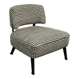 Caravane Custom Houndstooth Lounge Chair