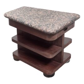 Modernist Rosewood Side Table With Granite Table Top