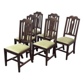 Vintage George III Dining Chairs, Set of Six