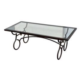 Rustic European Wrought Iron Coffee Table
