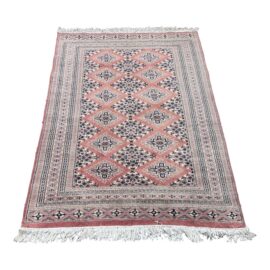 4ft 2in X 6ft 3in Hand Knotted Bokhara Area Rug