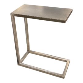 Crate & Barrel Era Stainless Steel C-Table. Original Price: $400