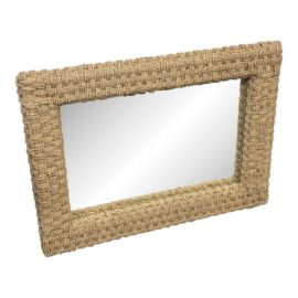 Organic Modern Rattan Wall Mirror