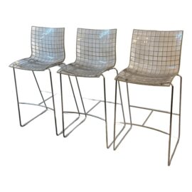 Knoll Marco Maran X3 Shell Barstools - Set of Three. Original Price: $1,756