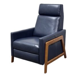 West Elm Spencer Wood-Frame Leather Recliner. Original Price: $1,850