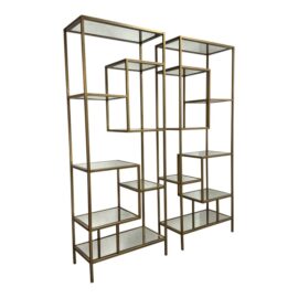 Coco Republic Haarlem Shelving Units, Pair. Original Price: $5,600