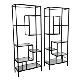 Coco Republic Haarlem Shelving Units, Pair. Original Price: $5,600