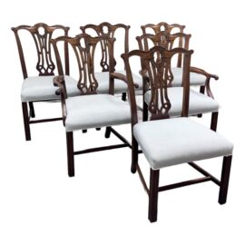 Vintage Duncan Phyfe Dining Chairs, Set of Six