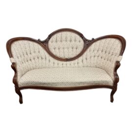Antique Victorian Balloon Back Sofa