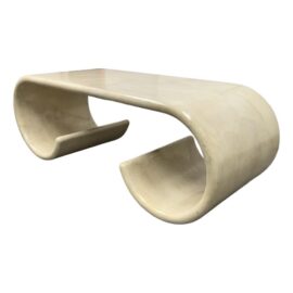Karl Springer by Coup d'Etat Scroll Coffee Table. Original Price: $6,200