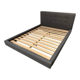 Queen Size Crate & Barrel Tate Upholstered Bed Frame. Original Price: $1,600
