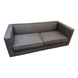CB2 Club Grey Fabric Sofa. Original Price: $1,540