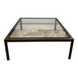 Circa 1970's John Wheatman Bronze Coffee Table