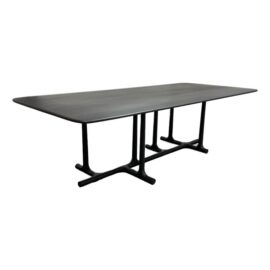 Christophe Delcourt Tye Dining Table, Black Oak. Original Price: $18,000
