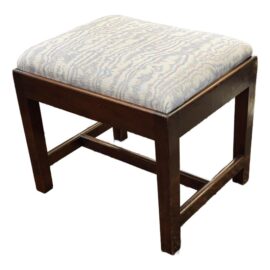 Early 20th Century Chippendale Block Leg Footstool