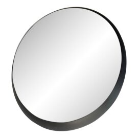 Contemporary Round Metal Mirror