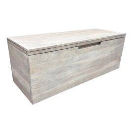 Cb2 Acacia White Washed Storage Bench. Original Price: $870