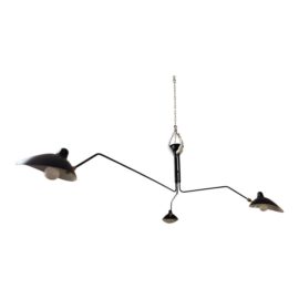 Serge Mouille Rotating Arm Ceiling Lamp. Original Price: $8,500