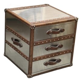 Restoration Hardware Mayfair Three Drawer Steamer Trunk. Original Price: $1,700