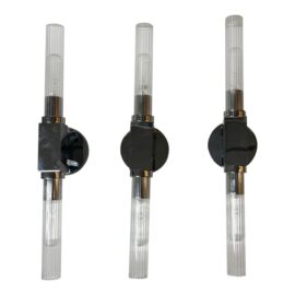 Jonathan Browning for Restoration Hardware Cannele Linear Sconces, Set of Three. Original Price: $2,180