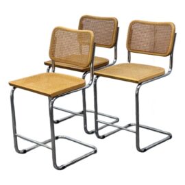 Marcel Breuer Cesca Counter Stools, Set of Three. Original Price: $3,950