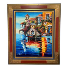 Circa 2007 Michel Degav Oil on Canvas Painting. Original Price: $2,000