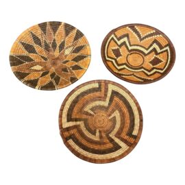 Woven Botswanan Baskets, Set of Three