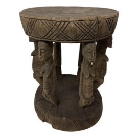 Circa 1920's Antique African Carved Stool From Dogon People of Mali