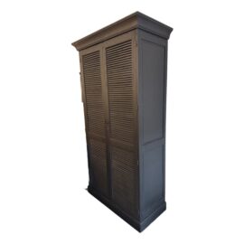 Restoration Hardware Black Shutter Single Armoire. Original Price: $1,250