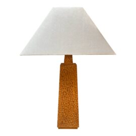 Artisan Crafted Wood Table Lamp