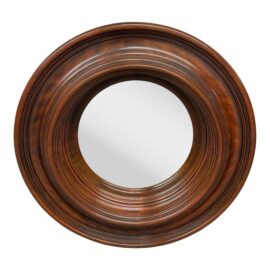 Maitland Smith Monumental Round Wood Convex Wall Mirror. Original Price: $3,000