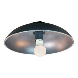 Generation Lighting Black Ceramic Dome Flush Mount Lighting. Original Price: $344
