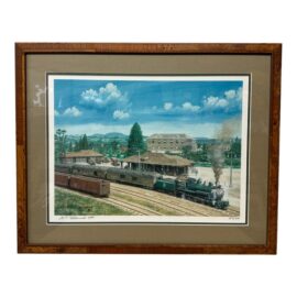 M F Kotowski Santa Rosa Train Yard Print, Framed