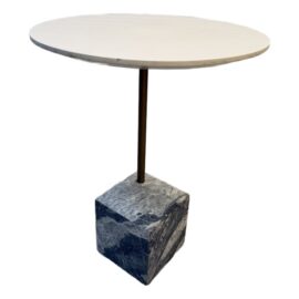West Elm Cube C Table With Marble Base. Original Price: $200