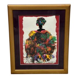 Selma Joyce Glass "Exotic Lady" Limited Edition Print Edition 74 of 1700, Signed