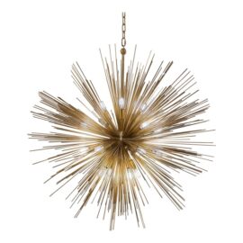Kelly Wearstler Strada Gild Large Round Chandelier for Visual Comfort. Original Price: $3,200