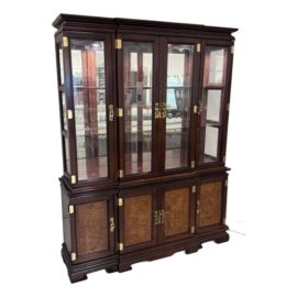 Circa 1996 Universal Furniture Imperial Dynasty Oriental Style Display Cabinet